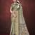 Pista green silk blend jacquard printed saree