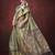 Pista green silk blend jacquard printed saree