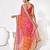 Orange georgette printed saree
