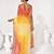 Yellow georgette printed saree