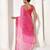 Pink georgette printed saree