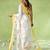 Yellow silk blend printed saree
