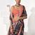 Black cotton blend printed saree