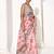 Pink cotton blend printed saree