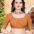 Off white linen cotton printed saree