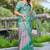 Rama linen cotton printed saree
