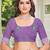 Lavender linen cotton printed saree