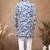 Blue embroidery velvet semi indowestern with pollo pant for mens
