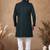 Green embroidery jaquard semi indowestern with pollo pant for mens