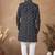 Black embroidery velvet semi indowestern with pollo pant for mens