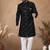Black embroidery velvet semi indowestern with pollo pant for mens