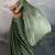 Mehendi burberry beads cutdana lace-work chiffon saree with blouse