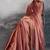 Copper burberry beads cutdana lace-work chiffon saree with blouse