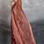 Copper burberry beads cutdana lace-work chiffon saree with blouse