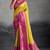 Mustard kanjivaram double zari woven saree with meenakari pallu and blouse