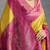 Mustard kanjivaram double zari woven saree with meenakari pallu and blouse