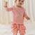 Pink embroidered cotton  kurta pyjama
