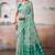 Light green modal cotton  woven saree with blouse