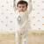 Cream embroidered cotton  kurta pyjama