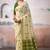 Light yellow modal cotton  woven saree with blouse