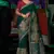 Green silk blend weaved pallu saree with embroidered blouse