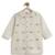 Cream embroidered chanderi  kurta pyjama