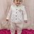 Cream embroidered viscose bandhgala set