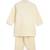 Cream embroidered cotton  kurta pyjama