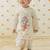 Cream embroidered cotton  kurta pyjama