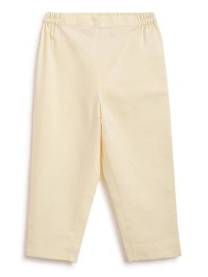 Cream embroidered cotton  kurta pyjama 5