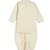 Cream embroidered cotton  kurta pyjama