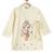 Cream embroidered cotton  kurta pyjama