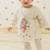 Cream embroidered cotton  kurta pyjama