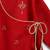 Red embroidered cotton  kurta pyjama