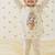 Cream embroidered cotton  kurta pyjama