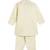 Cream embroidered cotton  kurta pyjama