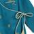 Blue embroidered cotton  kurta pyjama