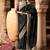 Black soft banarasi silk blend woven with lace border saree with blouse