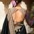 Black soft banarasi silk blend woven with lace border saree with blouse