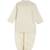 Cream embroidered cotton  kurta pyjama