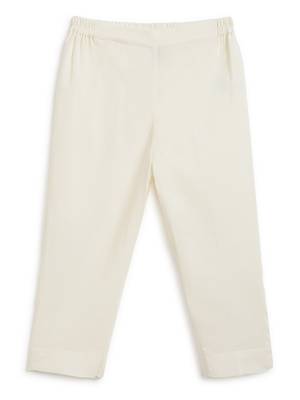 Yellow printed cotton  kurta pyjama 3