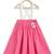Pink & white embroidered chanderi silk  lehenga