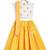 Yellow & white Plain chanderi silk  lehenga