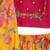 Yellow Printed chanderi silk  lehenga