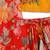 Red embroidered chanderi silk  lehenga