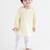 Yellow plain cotton  kurta pyjama