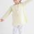 Yellow plain cotton  kurta pyjama