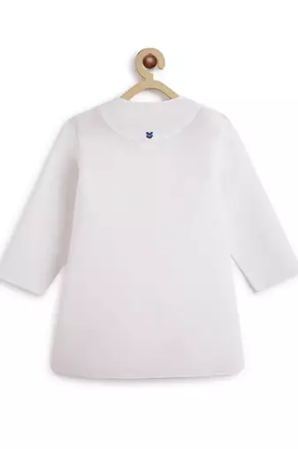 White plain cotton  kurta pyjama