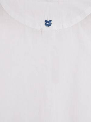 White plain cotton  kurta pyjama 3