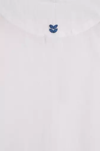 White plain cotton  kurta pyjama